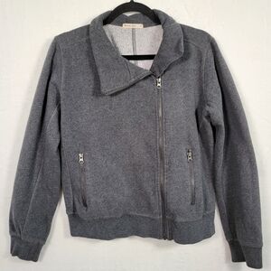 Marine Layer Asymmetrical Zip Sweatshirt in Gray, Size M